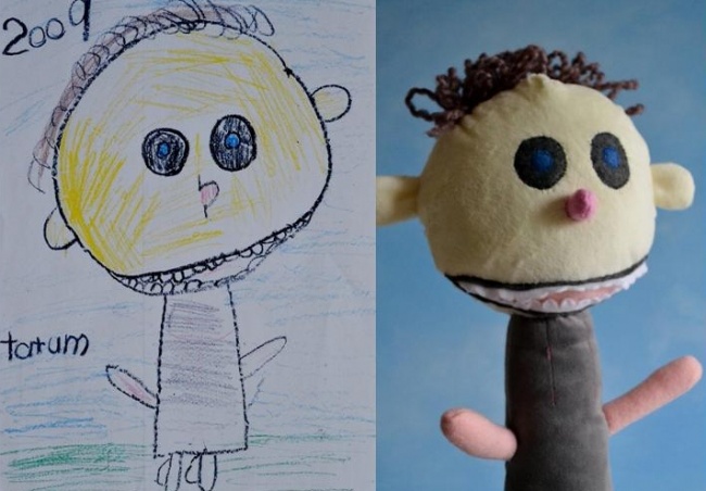 Игрушки, созданные по рисункам детей