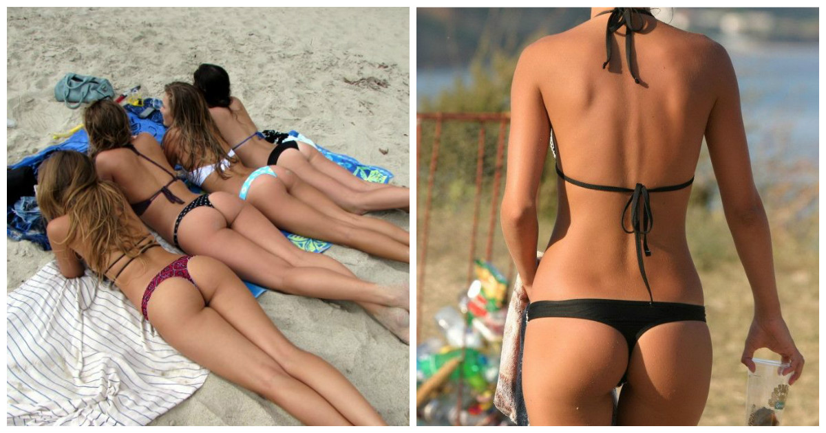 Одна худенькая девушка была замечена на нудистском пляже с ее подружкой