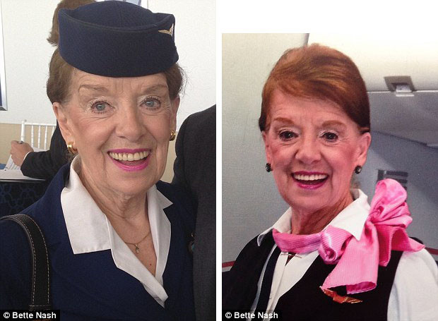 80-летняя стюардесса продолжает работать на рейсах из Вашингтона в Бостон