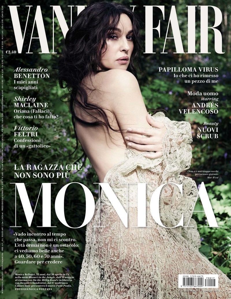 Нестареющая красота: Моника Беллуччи обнажилась для съемки Vanity Fair