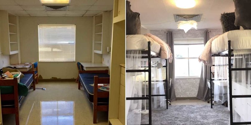 Вот как девушки обустроили комнату в общежитии — всего за 10 часов