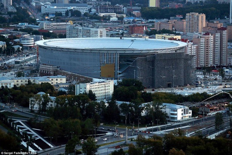 Инновационные трибуны стадиона ЧМ-2018 в Екатеринбурге привлекли всеобщее внимание