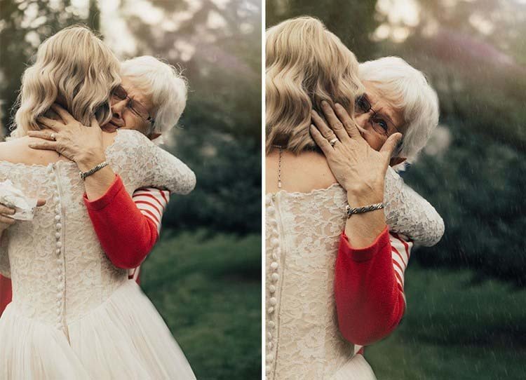 Молодая невеста преподнесла сюрприз своей бабушке, надев ее платье спустя 55 лет