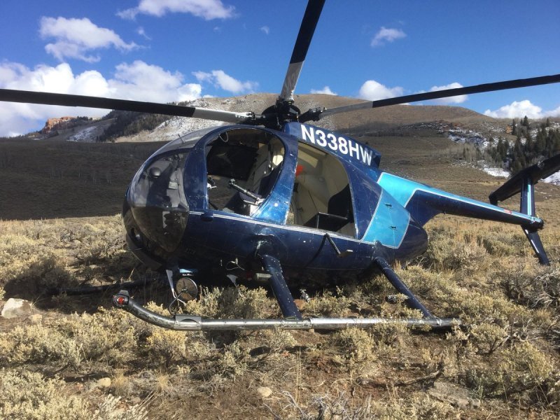 В США лось сбил вертолет рогами 