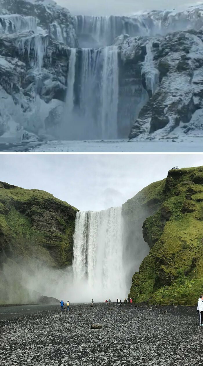 Водопад Скоугафосс, Исландия - замок Драконий Камень