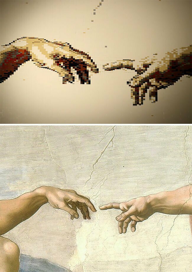 Микеланджело. Сотворение Адама