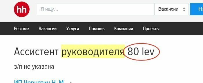 Вакансии мечты: для тех кто в поиске работы