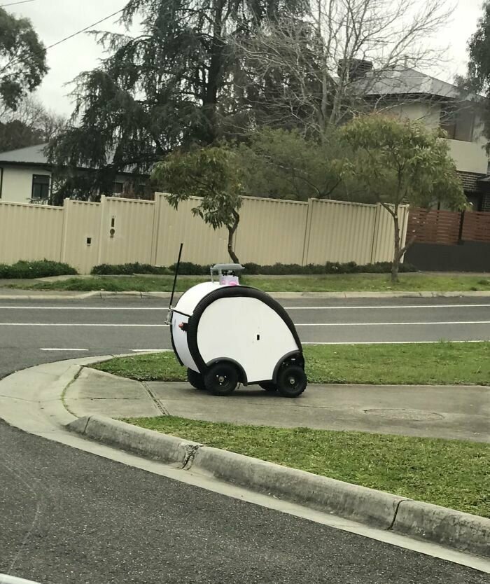 "Штуковина пронеслась мимо меня и поехала по тротуару. Замечена в Мельбурне, Австралия. Что это?"