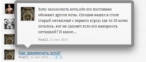 За кота страшно