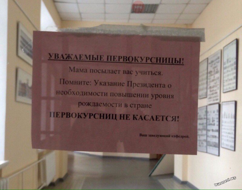 То есть как только девушка поступила...