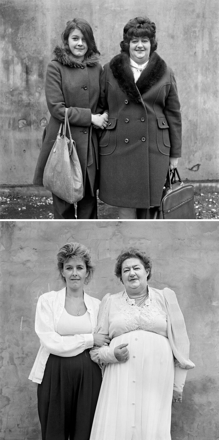 Карен Кьюбин и Барбара Тейлор, 1974 и 1995