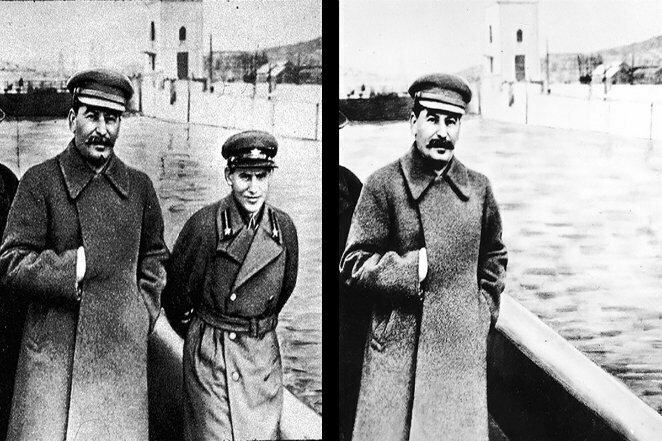 Сталин использовал фотошоп еще до того, как это стало мейнстримом