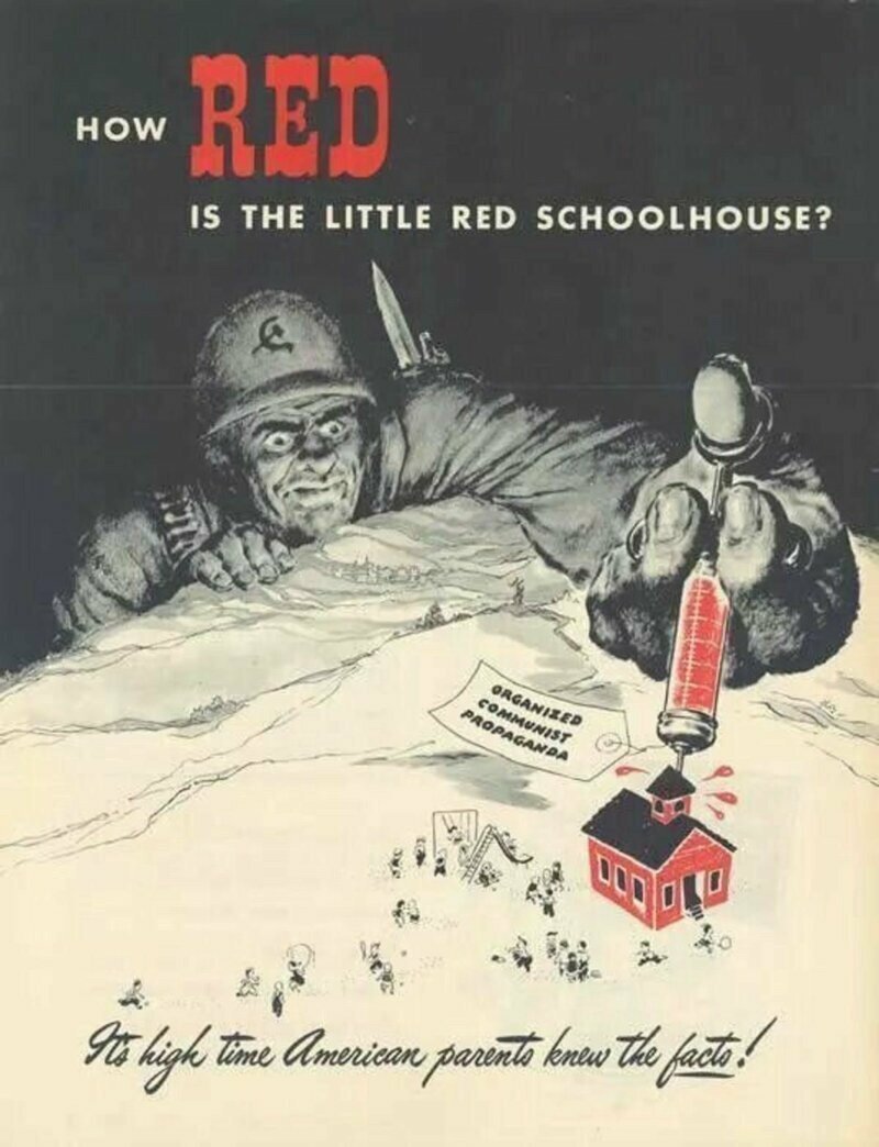 П - пропаганда: старые антикоммунистические плакаты