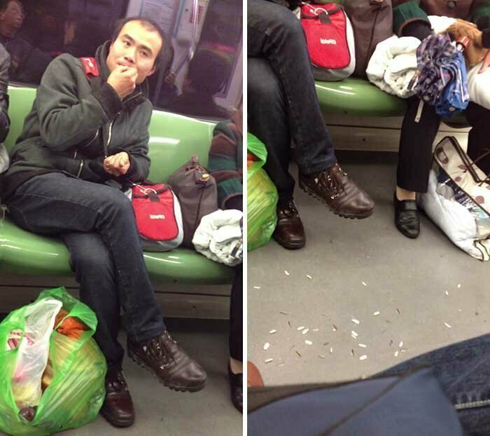 "Ненавижу людей, которые грызут в метро семечки и бросают шелуху на пол"