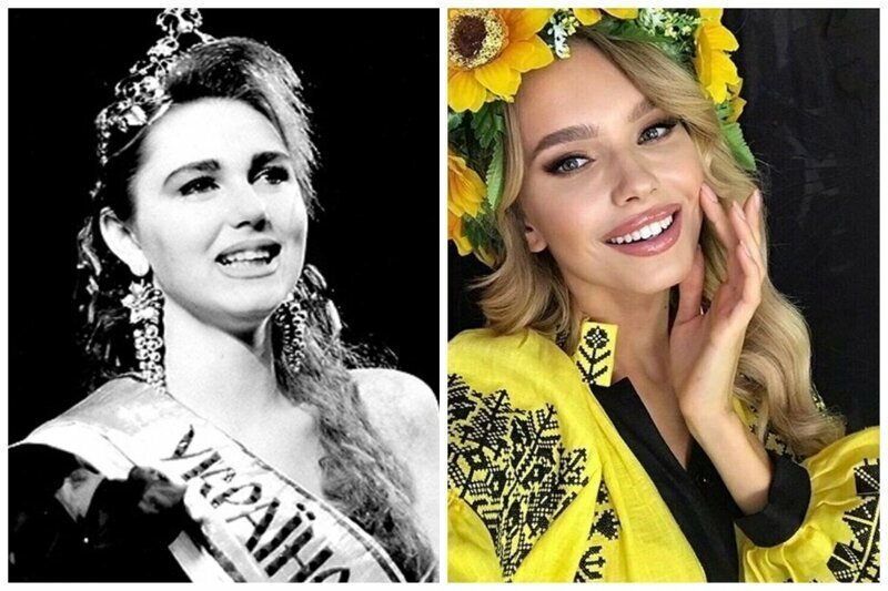 Ольга Овчаренко "Мисс Украина 1991" и Диана Шабас Мисс Украина 2019
