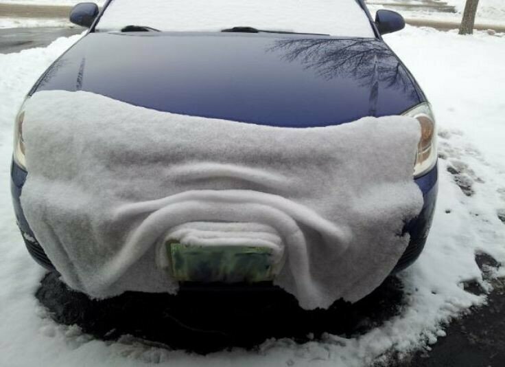 Самое настоящее снежное одеяло