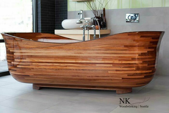 Смотрите, какими невероятными могут быть ванны из дерева! 