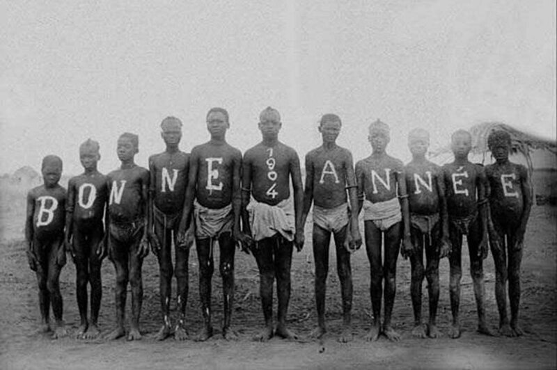 "Бельгийское Конго: "С новым 1904 годом!"