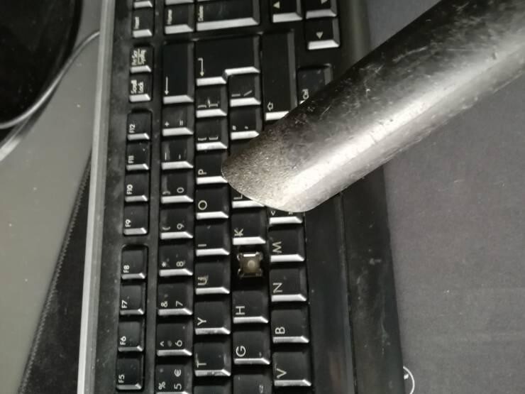 Почистил клавиатуру