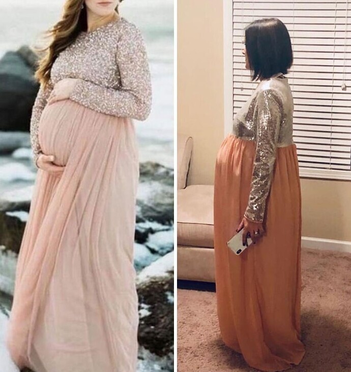 "Ждала это платье (слева) почти месяц и в итоге получила полное убожество"