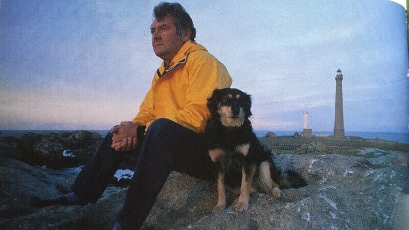 Теодор Малгорн в начале 90-х со своим псом. Фото: Жан Гишар.