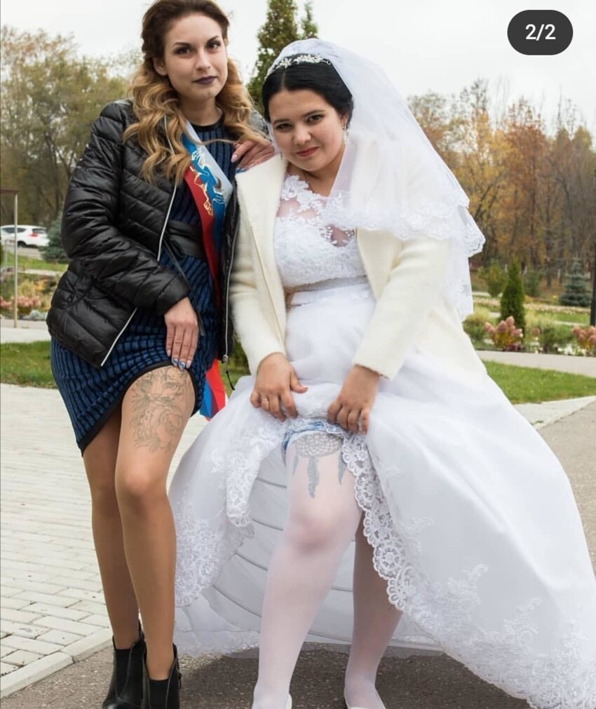 Невесты, которые не прочь похвастать ножками
