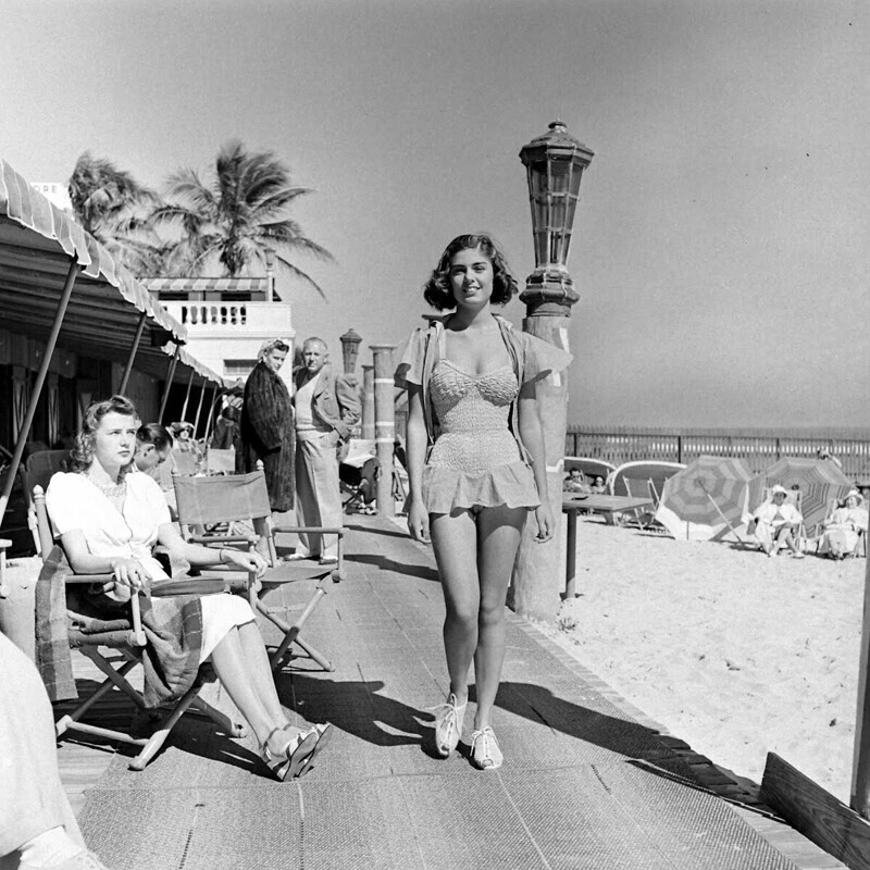 Пляжная мода Майами-Бич. США, 1940 г.