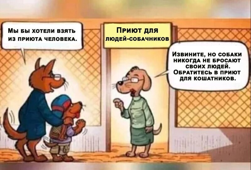 И никогда не бросит.