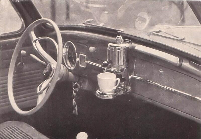 В 1959 году в комплектацию Volkswagen Beetle опционно входила кофеварка
