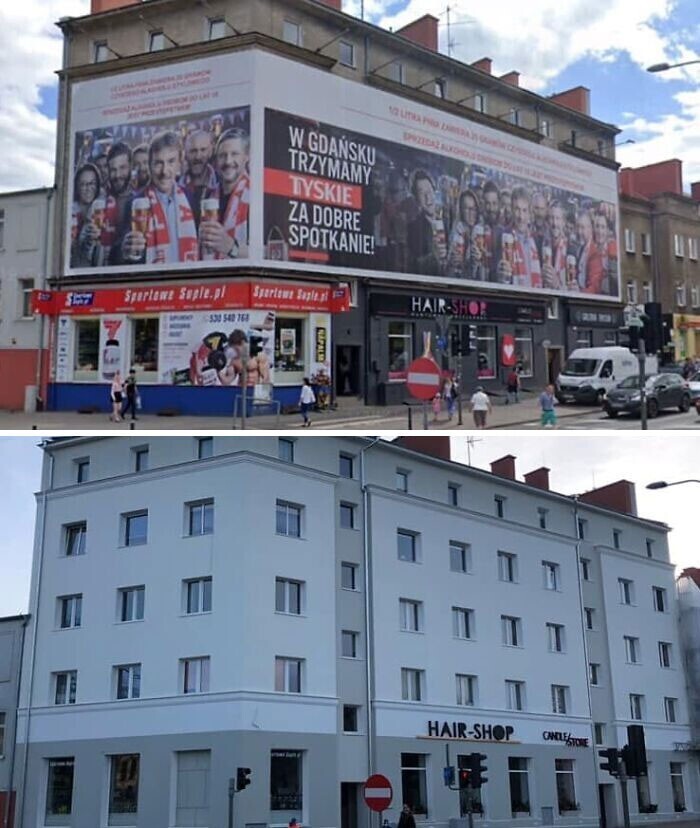 Польские города очищают от наружной рекламы