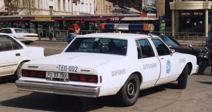 Классический автомобиль ДПС в Приморском крае. Середина 90-х