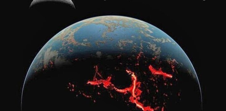 14. Ранний период существования "Земли", где-то 4,2 миллиона тысяч лет назад