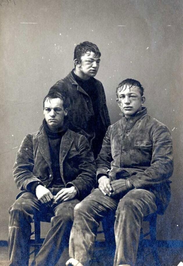 Студенты Принстонского университета после игры в снежки, 1893 год