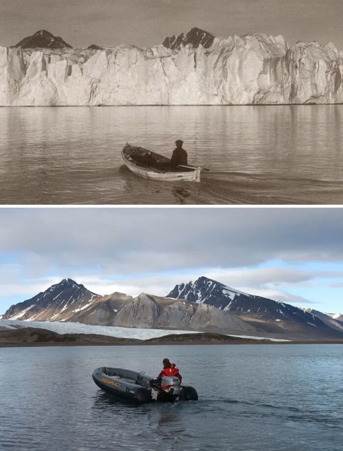 Арктика 103 года назад по сравнению с сегодняшним днём
