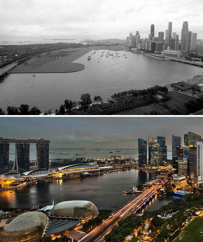 Сингапур 2000 год против настоящего времени