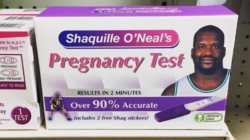 Тест на беременность от Шакила О’Нила