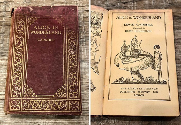 "Нашла книжку "Алиса в стране чудес" у своей покойной бабушки"
