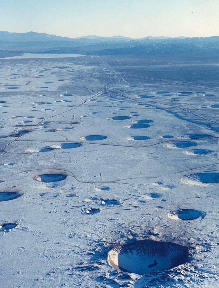 Пустыня Невада после долгих лет ядерных испытаний