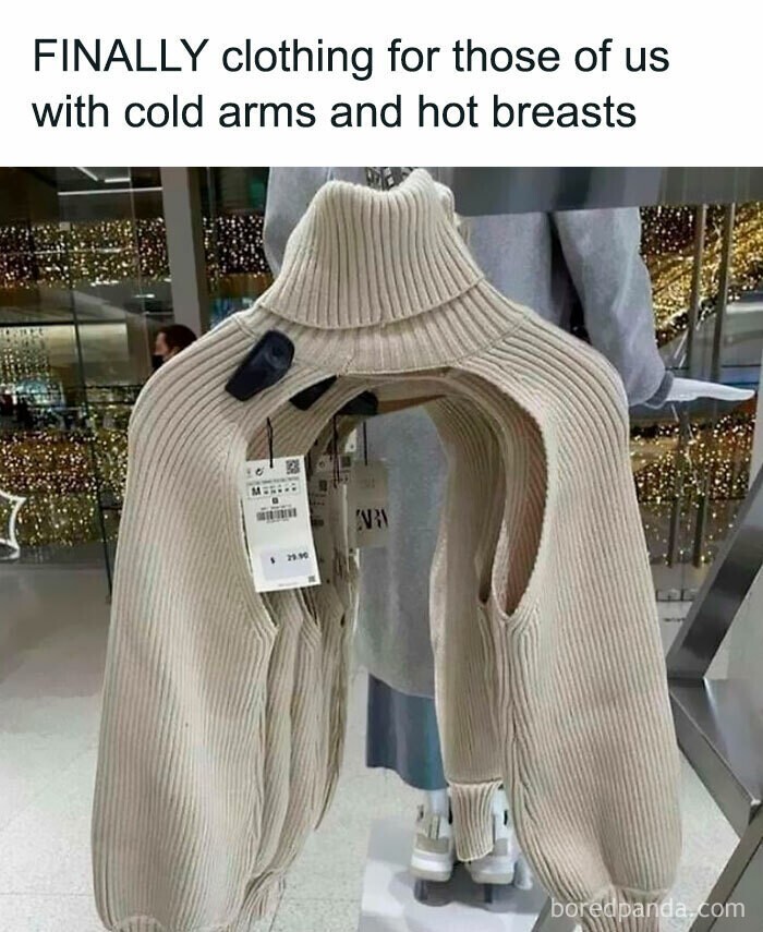 Теплый свитер для горячих девчонок