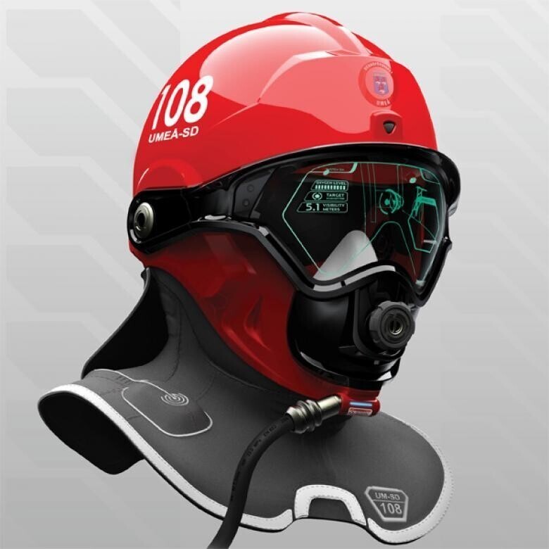 Прототип пожарного шлема