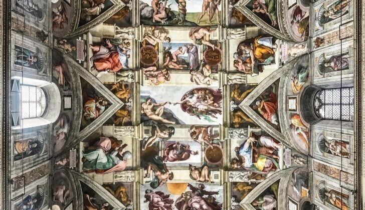 Микеланджело работал с девятью римскими папами