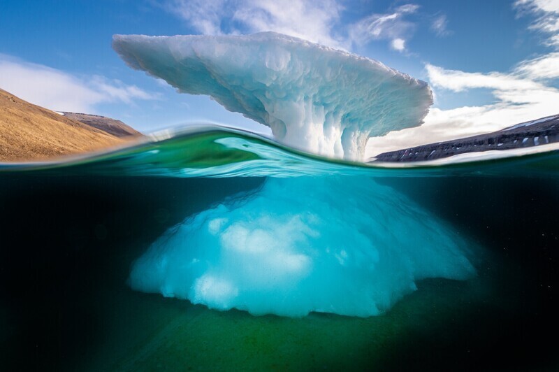 "Заземленный айсберг", залив Бланли, остров Девон, Нунавут, Канада, 2018 г.