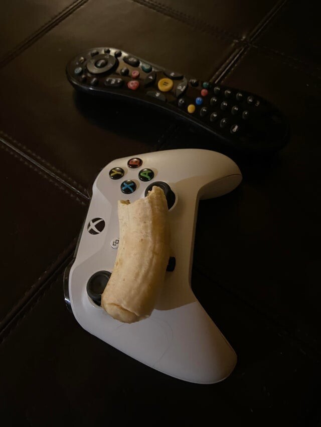 Нашёлся недоеденный банан