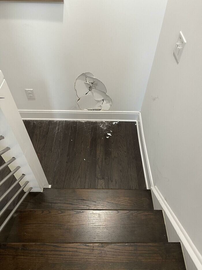 "Мой друг просто упал с лестницы в нашей съемной квартире"