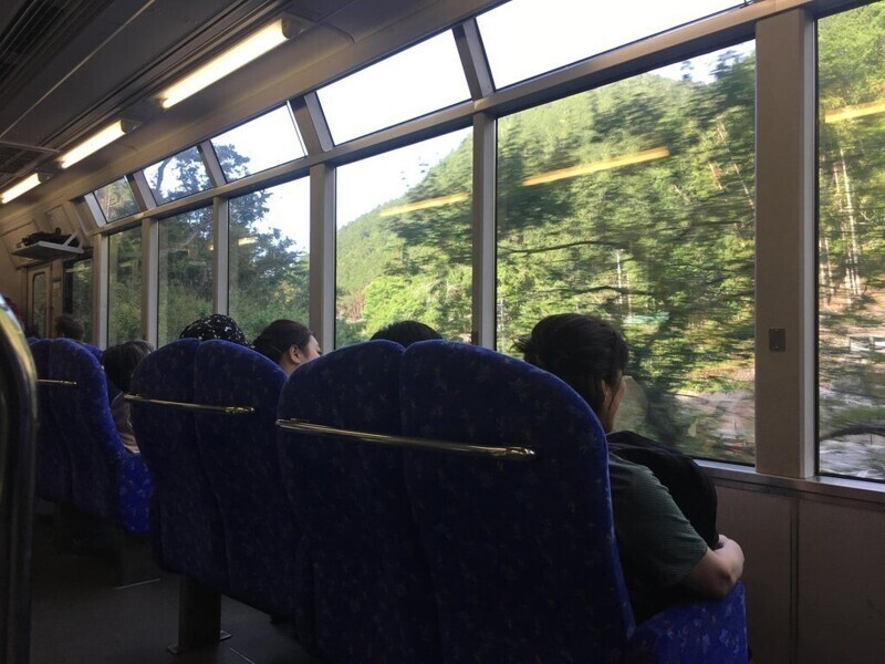 Сиденья в общественном транспорте установлены таким образом, чтобы удобнее было смотреть в окно