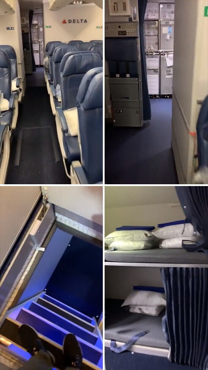 В самолете тоже есть тайные комнаты - точнее, спальни