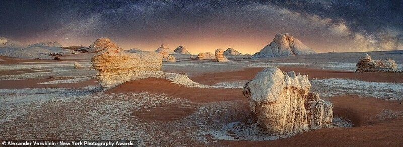 Млечный путь в пустыне Сахара, Египет. Фотограф Александр Вершинин