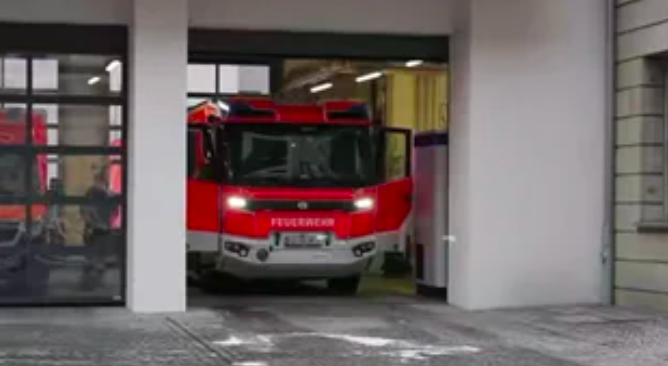 В Германии пожарные ездят на полностью электрических машинах