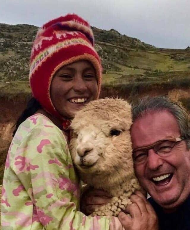 "Мой папа влюбился в альпак, когда путешествовал в Перу. Сколько счастья!"