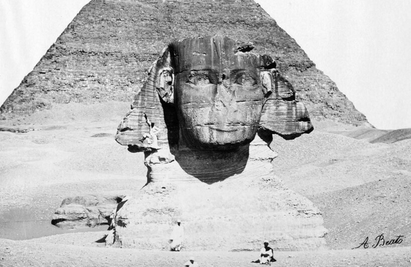 Знаменитый египетский Сфинкс и его внешность до наших дней